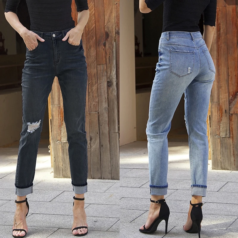 2022 Trend Jeans Woman Ripped Fashion Casual Vintage Slim Fit High Waist Blue Streetwear Stretch Denim Pants
2022 Trend Jeans Woman Ripped Fashion Casual Vintage Slim Fit High Waist Blue Streetwear Stretch Denim Pants