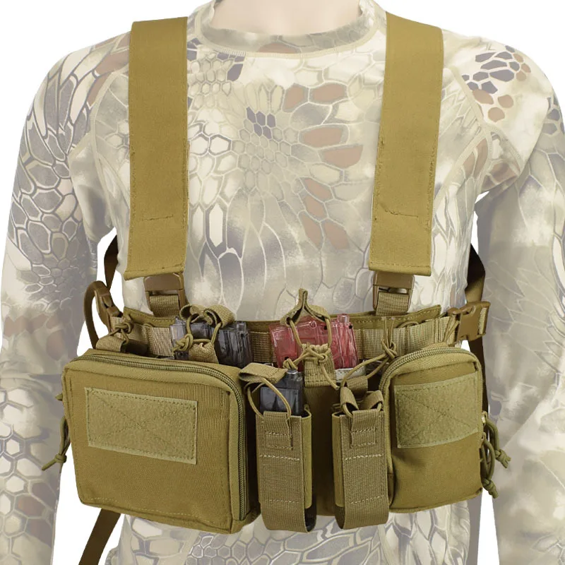 Tactical Chest Rig Bag Army Radio Harness Front Pouch Holster Military Vest Rig Bag Functional Two Way Radio Waist Pouch
Tactical Chest Rig Bag Army Radio Harness Front Pouch Holster Military Vest Rig Bag Functional Two Way Radio Waist Pouch