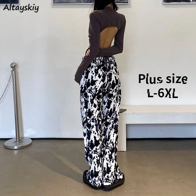 Wide Leg Pants Women Tie Dye Summer Ins Loose BF Clothes Casual All-match Fashion Trouser Tender Ulzzang L-6XL Design Streetwear
Wide Leg Pants Women Tie Dye Summer Ins Loose BF Clothes Casual All-match Fashion Trouser Tender Ulzzang L-6XL Design Streetwear