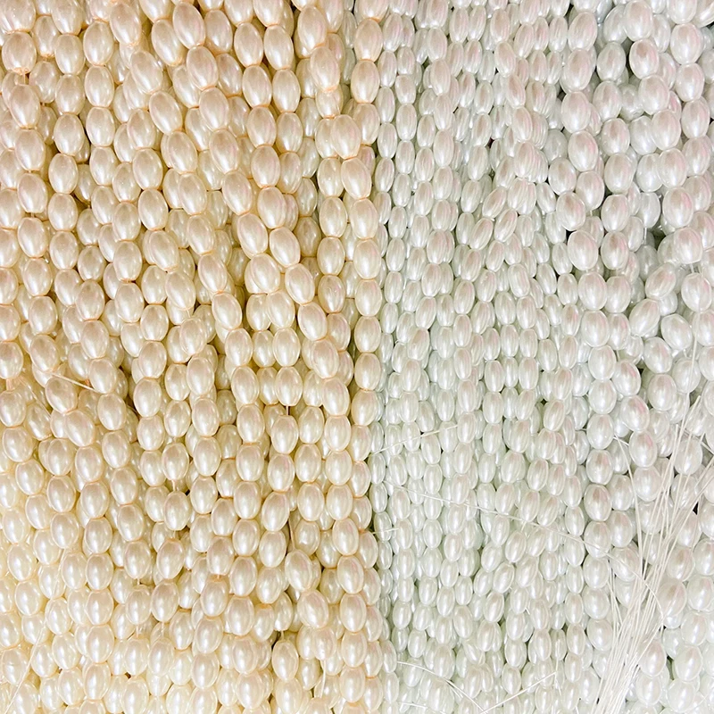 120-105pcs Imitation Oval Pearl Bead Beige White Loose Beads for DIY Jewelry Making Pearl Necklace Earrings Bracelet Accessories 
120-105pcs Imitation Oval Pearl Bead Beige White Loose Beads for DIY Jewelry Making Pearl Necklace Earrings Bracelet Accessories