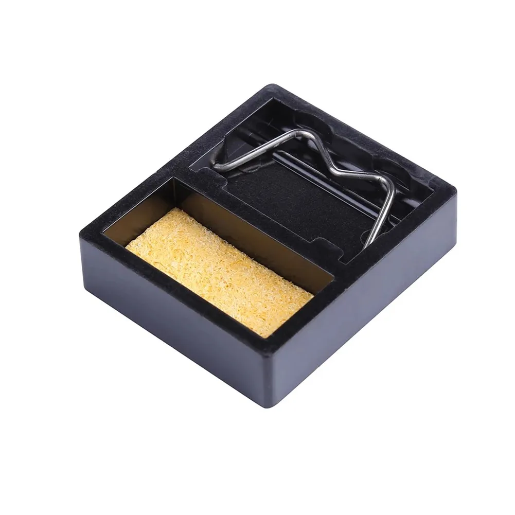 2PCS Mini Soldering Iron Stand Holder Welding Solder Clean Sponge Soldering Iron Stand Black For BGA Soldering Metal Sponge
2PCS Mini Soldering Iron Stand Holder Welding Solder Clean Sponge Soldering Iron Stand Black For BGA Soldering Metal Sponge