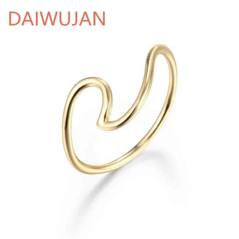 DAIWUJAN Minimalist 925 Sterling Silver Rings For Women Gold Fashion Creative Irregular Wave Finger Ring Birthday Party Jewelry
DAIWUJAN Minimalist 925 Sterling Silver Rings For Women Gold Fashion Creative Irregular Wave Finger Ring Birthday Party Jewelry