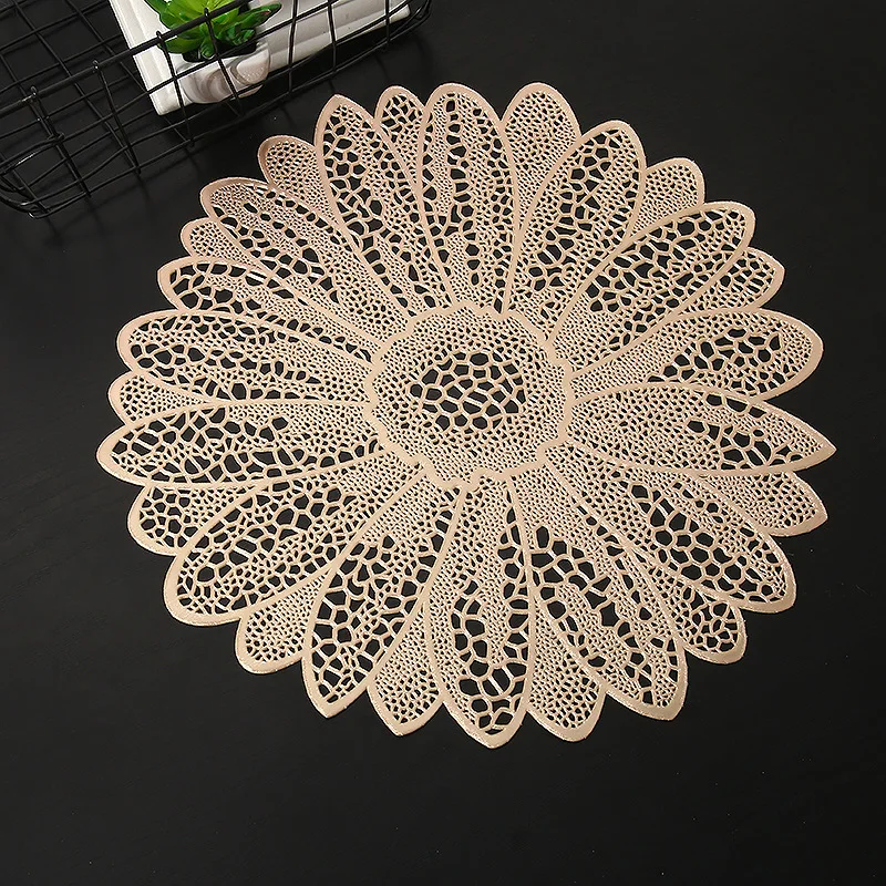 PVC Hollow Oil Water Resistant Non-slip Kitchen Placemat Coaster Insulation Pad Dish Coffee Cup Table Mat Home Hotel Decor 51042
PVC Hollow Oil Water Resistant Non-slip Kitchen Placemat Coaster Insulation Pad Dish Coffee Cup Table Mat Home Hotel Decor 51042