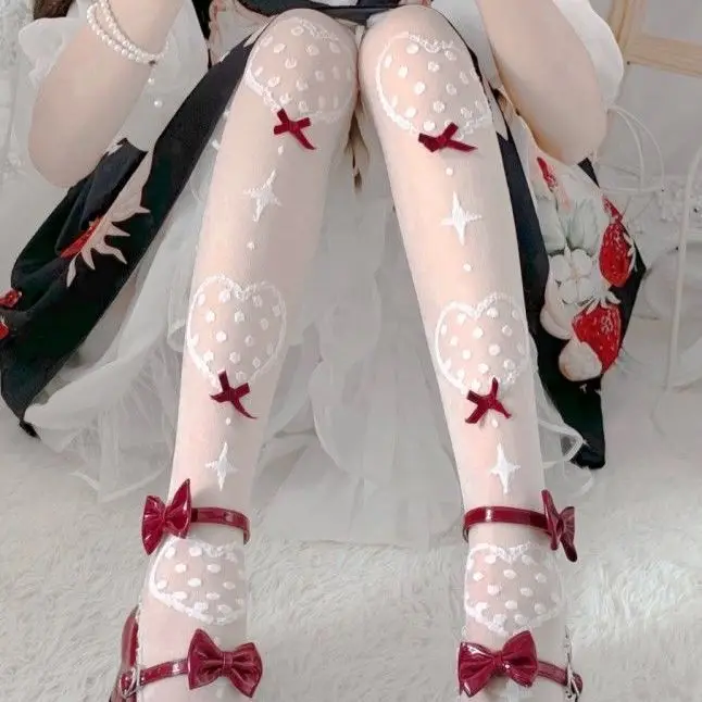 Lolita Sweet Glass Silk White Print Lolita High Long Tube Over The Knee Sock Jk Socks Women Rights Thin Lace Socks Lolita Socks
Lolita Sweet Glass Silk White Print Lolita High Long Tube Over The Knee Sock Jk Socks Women Rights Thin Lace Socks Lolita Socks