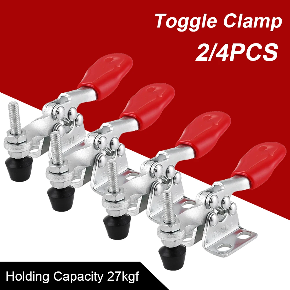 2/4pcs Horizontal Toggle Clamp Quick-release Toggle Clamps Set Gh-201a Woodworking Fix Clip Tool Carpentry Hand Hold Down Clamps
2/4pcs Horizontal Toggle Clamp Quick-release Toggle Clamps Set Gh-201a Woodworking Fix Clip Tool Carpentry Hand Hold Down Clamps