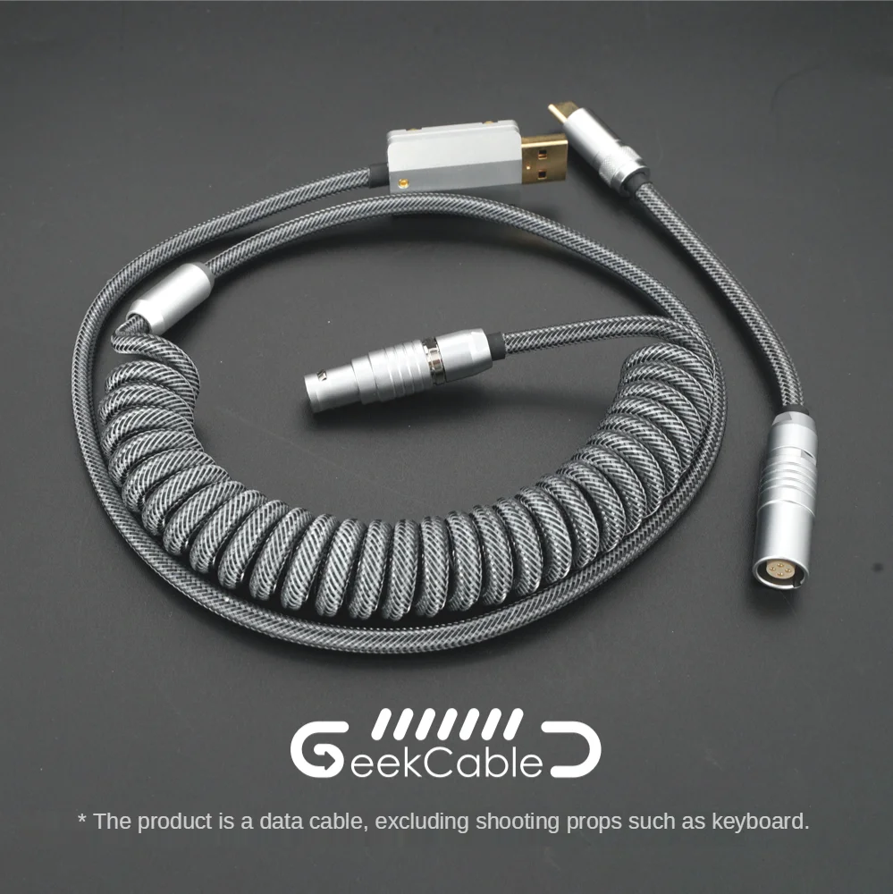 GeekCable Customized DIY Manual Mechanical Keyboard Cable Data PET Nylon Braided Fluorescent Gray Keyboard Extension Link
GeekCable Customized DIY Manual Mechanical Keyboard Cable Data PET Nylon Braided Fluorescent Gray Keyboard Extension Link