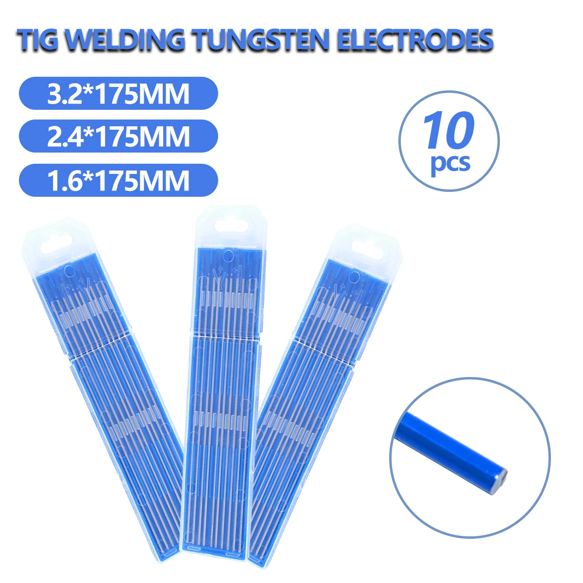Профессиональные сварочные вольфрамовые электроды WL20, сварочные электроды 1,6/2,4/3,2*175 мм, вольфрамовый электрод для тонких металлических пла...
Профессиональные сварочные вольфрамовые электроды WL20, сварочные электроды 1,6/2,4/3,2*175 мм, вольфрамовый электрод для тонких металлических пла...