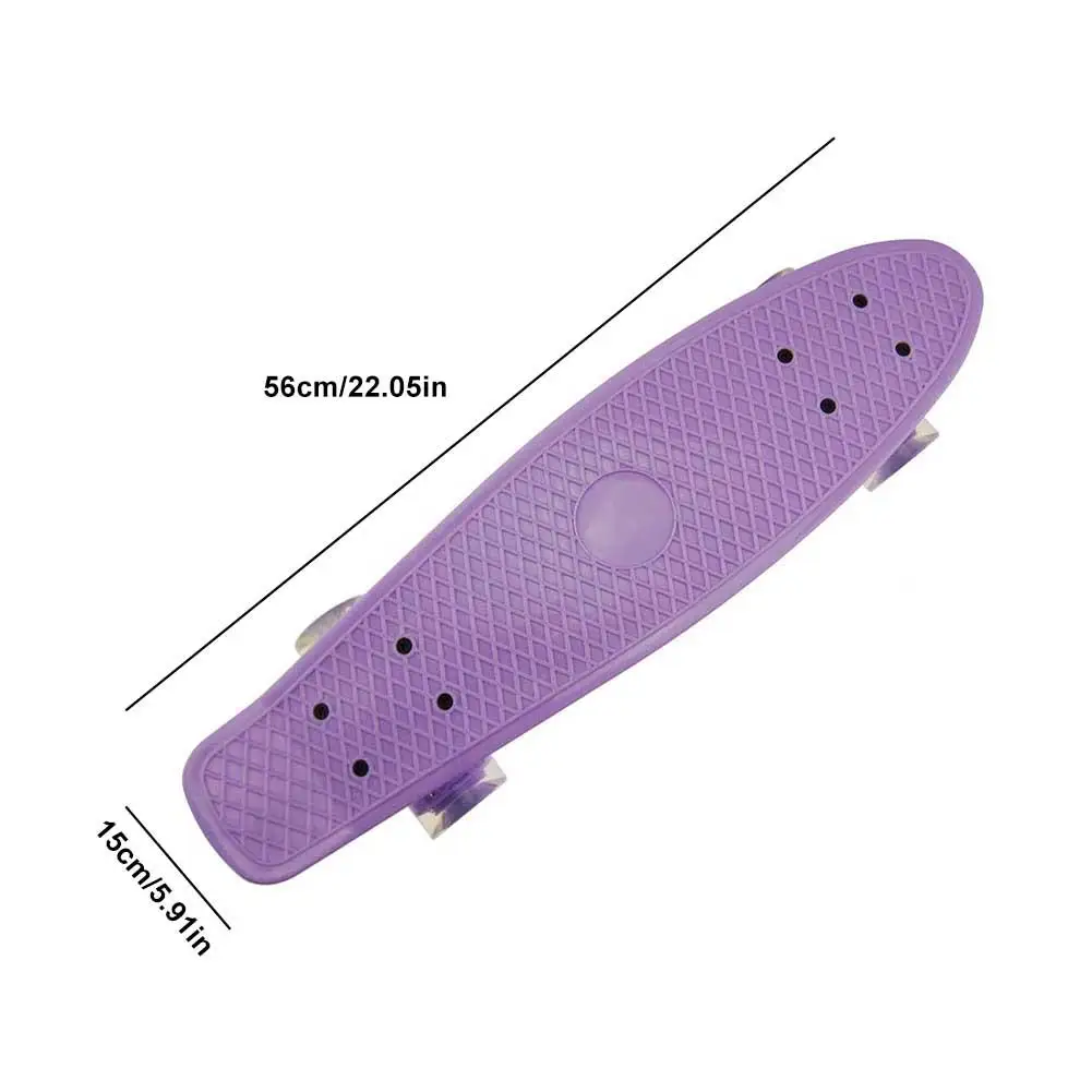 22-inch High Rebound PU Four-wheel LED Flash Wheel Mini Skateboard Small Fish Board Children's Scooter Road Travel Skateboard
22-inch High Rebound PU Four-wheel LED Flash Wheel Mini Skateboard Small Fish Board Children's Scooter Road Travel Skateboard