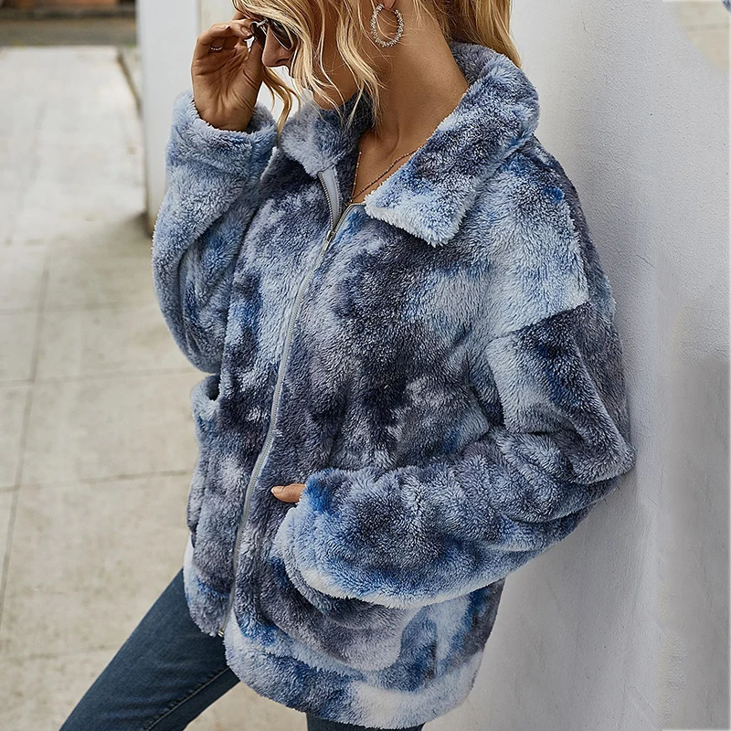 Foridol tie-dye teddy bear warm jacket coat women faux fur fuzzy coat oversized streetstyle fluffy windbreaker winter coat
Foridol tie-dye teddy bear warm jacket coat women faux fur fuzzy coat oversized streetstyle fluffy windbreaker winter coat