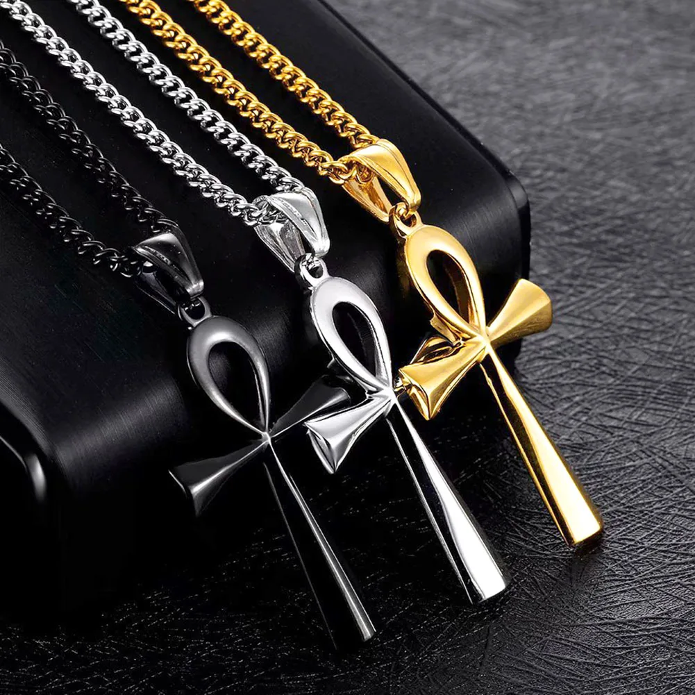 Men Religion Crucifix Necklaces Pendants Stainless Steel Life Cross Necklaces Stainless Steel Ancient Egyptian Cross Men's
Men Religion Crucifix Necklaces Pendants Stainless Steel Life Cross Necklaces Stainless Steel Ancient Egyptian Cross Men's