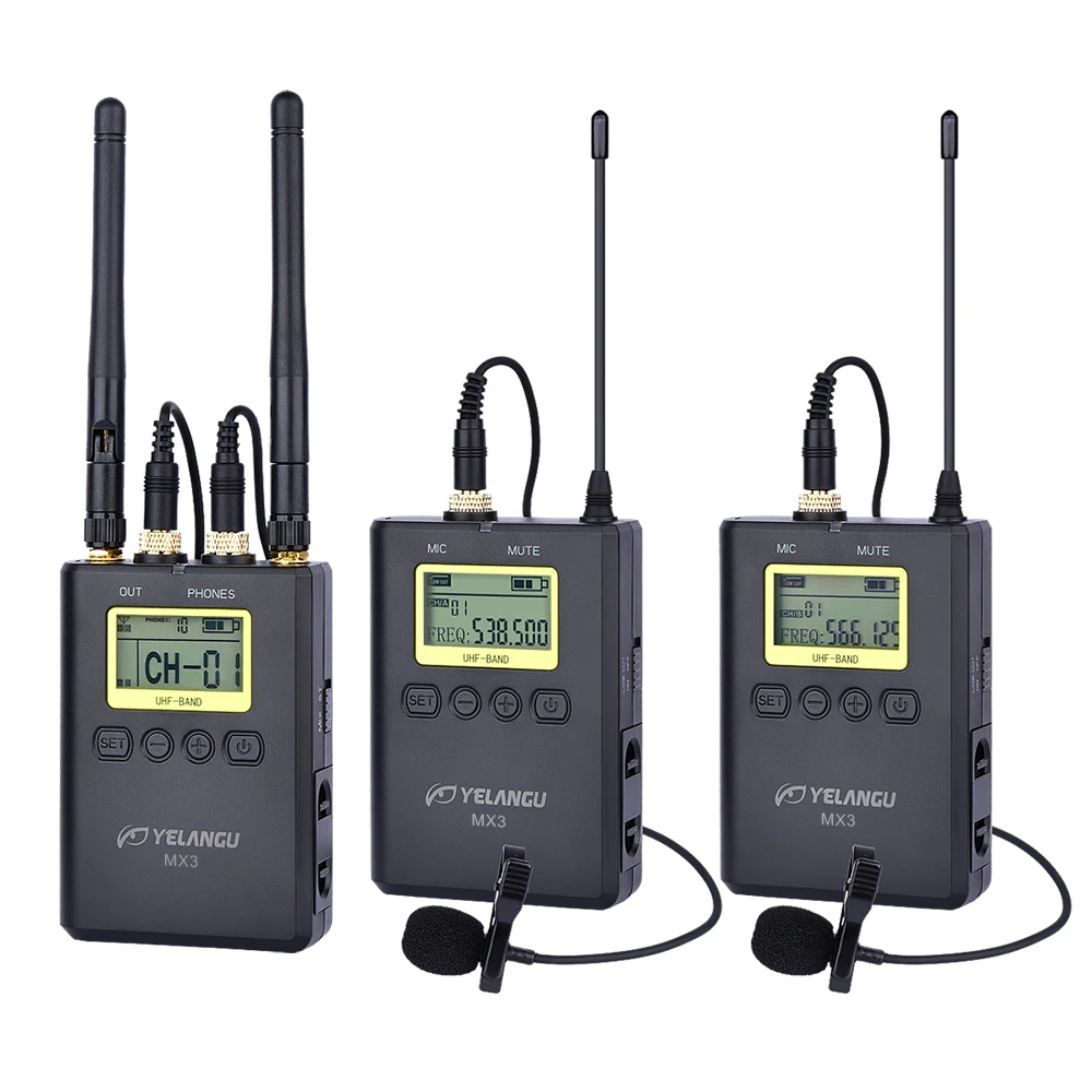 YELANGU MX3 High Sensitive Real-time Monitoring Headset Recording Wireless Microphone Supporting Dslr Cameras
YELANGU MX3 High Sensitive Real-time Monitoring Headset Recording Wireless Microphone Supporting Dslr Cameras
