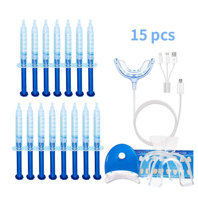 Oral Hygiene Teeth Cleaning Whitening Kit with 16LED Light Mouth Tray USB Triple Adapter Phone Interfaces 4 Ports
Oral Hygiene Teeth Cleaning Whitening Kit with 16LED Light Mouth Tray USB Triple Adapter Phone Interfaces 4 Ports