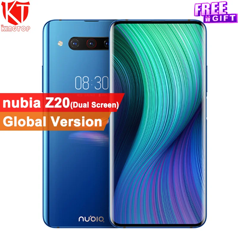 Глобальная версия мобильного телефона zte nubia Z20 8G 128G 6 42 "+ 5 1" Snapdragon 855 plus 4000mAh 48MP