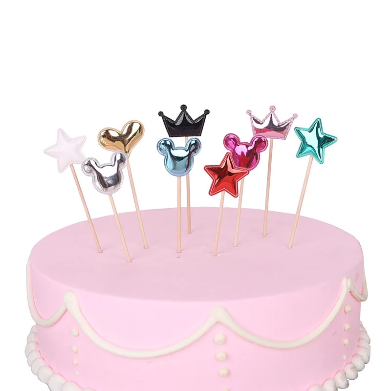 5 pcs/lot christmas lovely heart star crown cake topper for birthday cupcake flag baby shower party wedding decoration supplies 
5 pcs/lot christmas lovely heart star crown cake topper for birthday cupcake flag baby shower party wedding decoration supplies