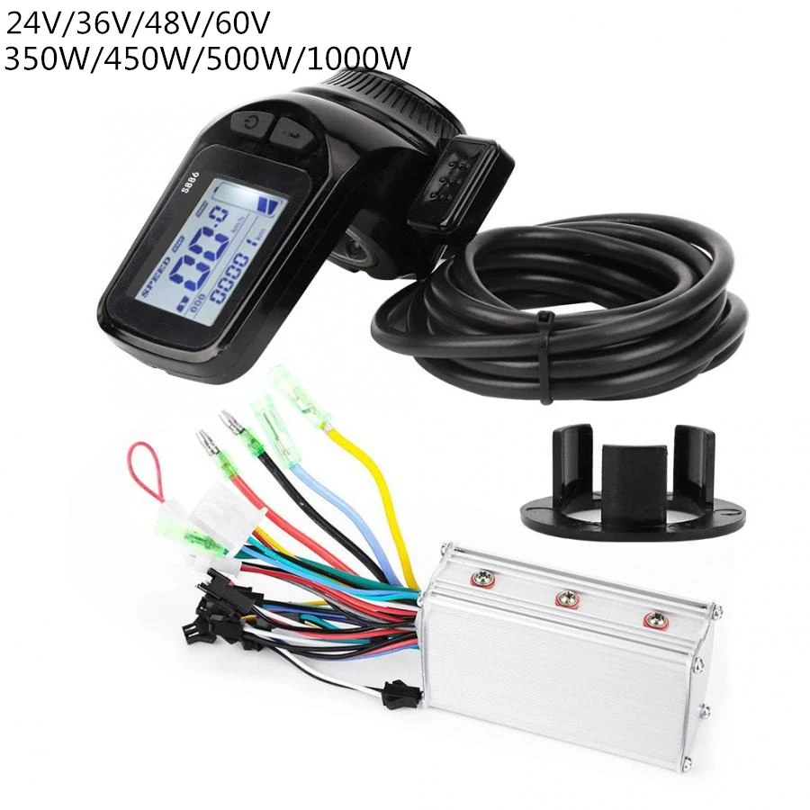 24/36/48/60V 350/450/500/1000W Motor Brushless Controller LCD Display Panel Thumb Throttle E-Bike Scooter Brushless Controller
24/36/48/60V 350/450/500/1000W Motor Brushless Controller LCD Display Panel Thumb Throttle E-Bike Scooter Brushless Controller