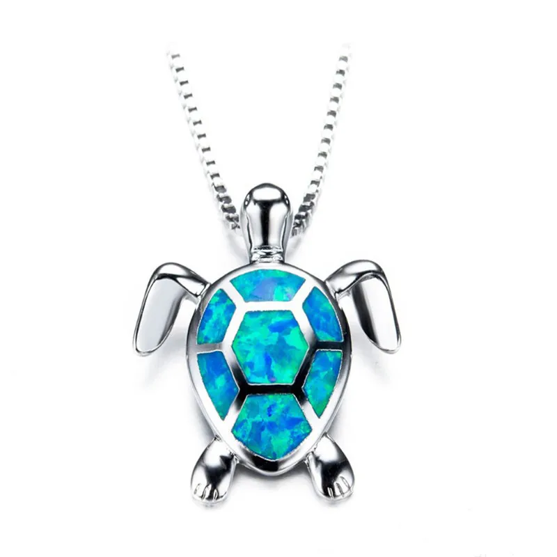 Cute Blue Opal Sea Turtle Pendant Necklaces For Women Female Animal Wedding Statement Chain Necklace Ocean Beach Jewelry Gift
Cute Blue Opal Sea Turtle Pendant Necklaces For Women Female Animal Wedding Statement Chain Necklace Ocean Beach Jewelry Gift
