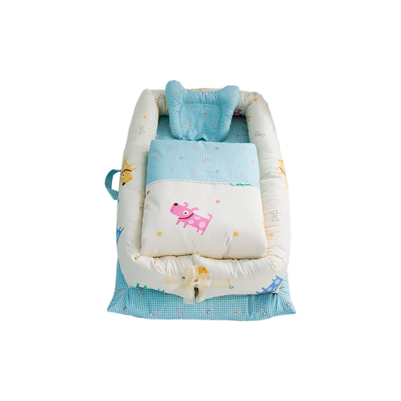 Portable Baby Crib With Quilt Infant Toddler Cradle Cot For Newborn Nursery Travel Folding Baby Nest Washable Bed For Baby Care 
Portable Baby Crib With Quilt Infant Toddler Cradle Cot For Newborn Nursery Travel Folding Baby Nest Washable Bed For Baby Care