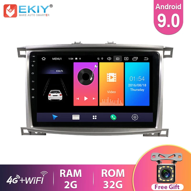 EKIY 2 Din Android 9,0 для Toyota Land Cruiser LC 100 2002 - 2007 автомобильный Радио навигатор GPS Мультимедиа Видео плеер стерео BT DVD
EKIY 2 Din Android 9,0 для Toyota Land Cruiser LC 100 2002 - 2007 автомобильный Радио навигатор GPS Мультимедиа Видео плеер стерео BT DVD