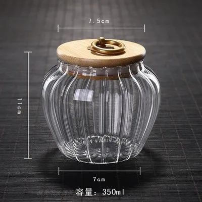 High Borosilicate Glass Tea Can Bamboo Cover Striped Storage Bottle Household Flower Tea Dry Fruit Sealed Bottle Flower Tea Jar
High Borosilicate Glass Tea Can Bamboo Cover Striped Storage Bottle Household Flower Tea Dry Fruit Sealed Bottle Flower Tea Jar