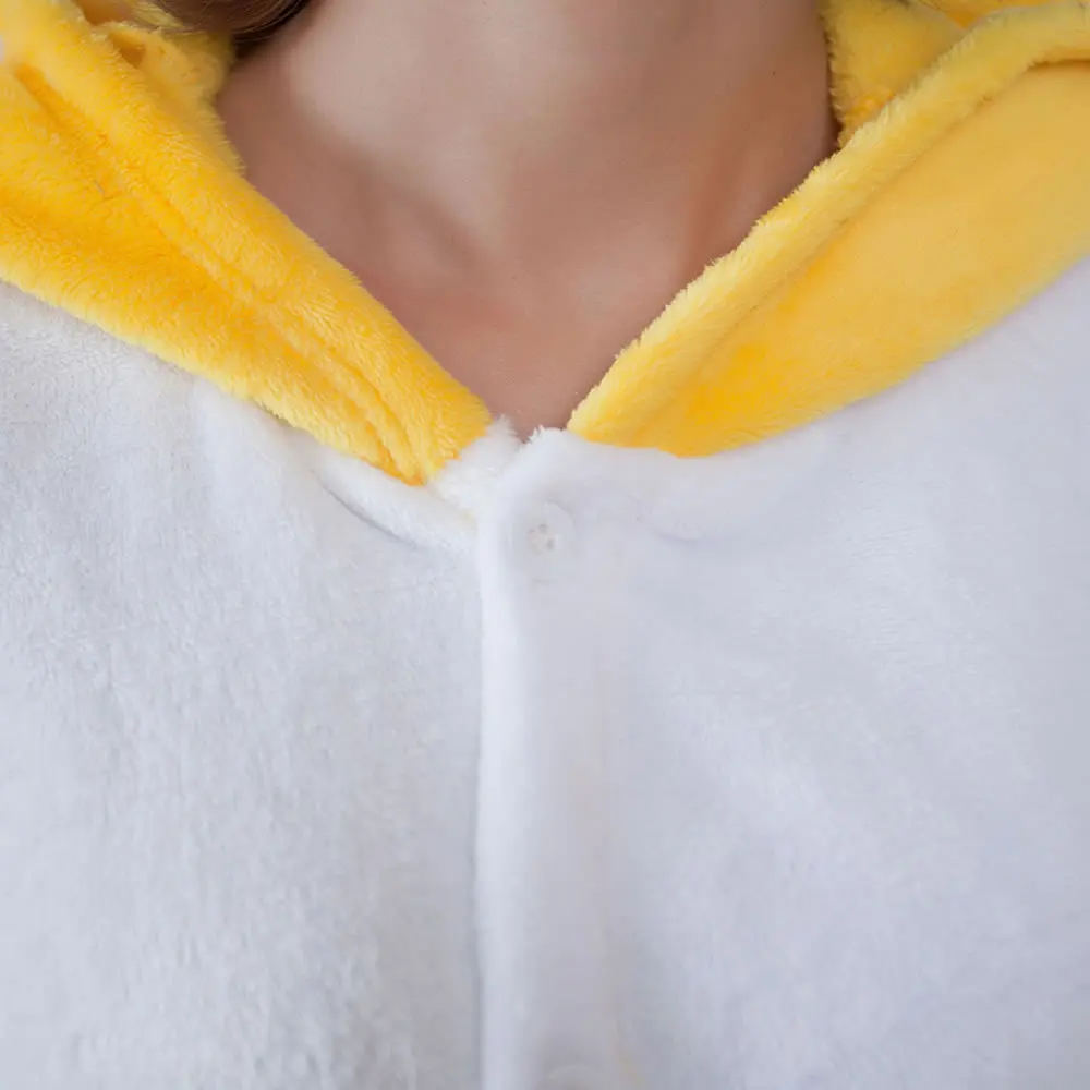 Косплей Кигуруми пижамы для взрослых утка комбинезоны зимний комбинезон с