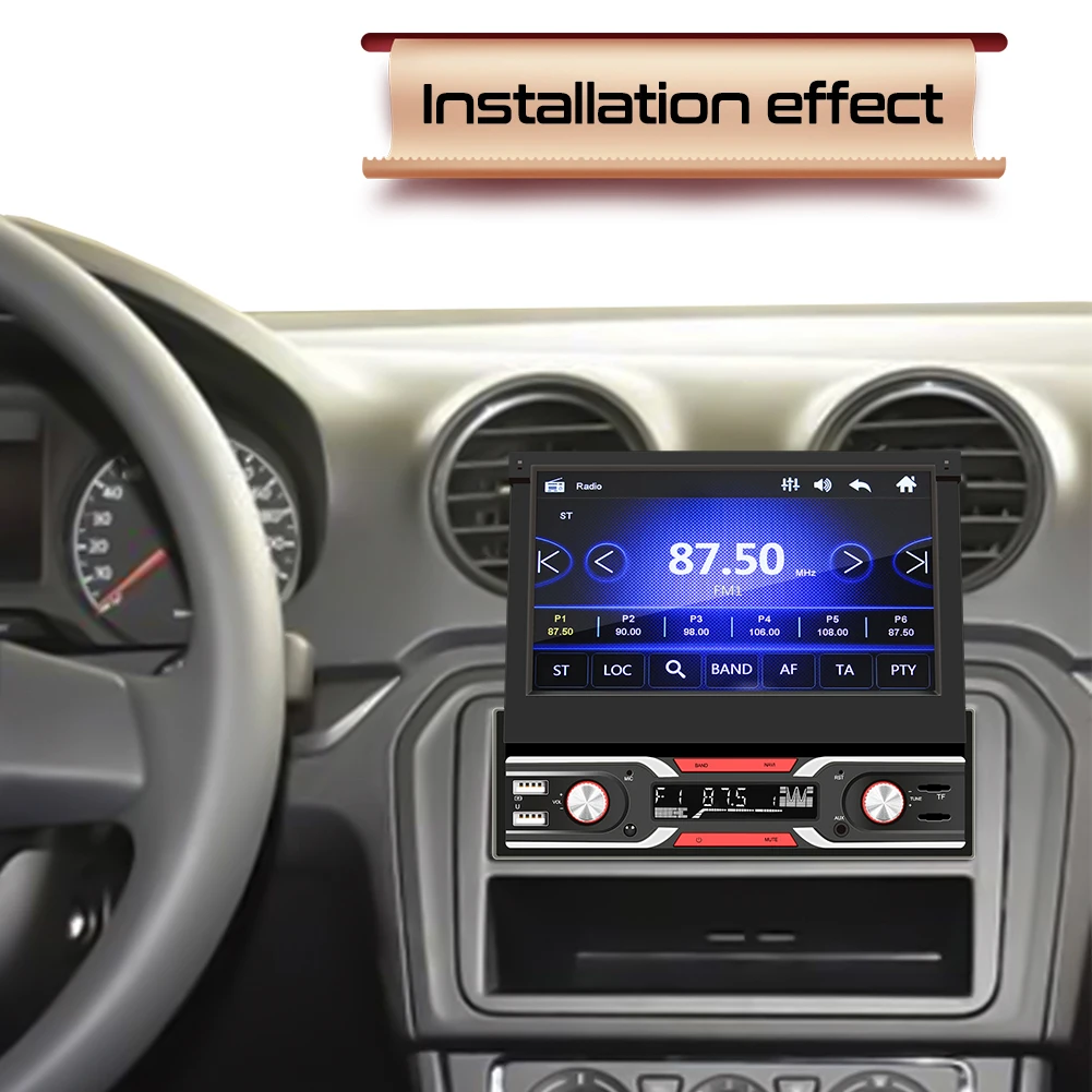 Car Radio Multimedia Video Player 7 inch Retractable Display Bluetooth USB TF Card AUX Input Auto Stereo Inport MP5 Player
Car Radio Multimedia Video Player 7 inch Retractable Display Bluetooth USB TF Card AUX Input Auto Stereo Inport MP5 Player