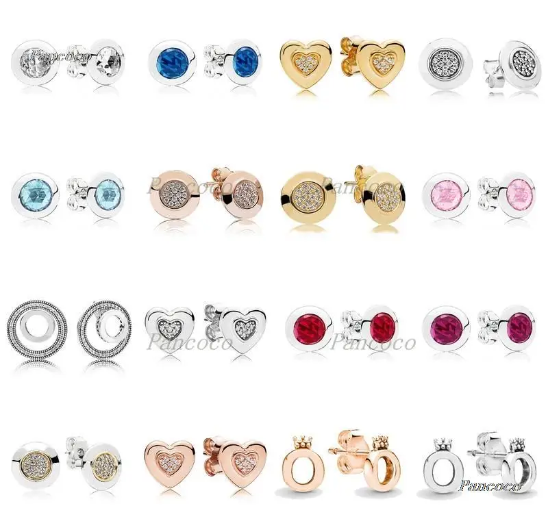 Original 925 Sterling Silver Rose Polished Crown O Signature With Crystal Stud Earrings For Women Wedding Gift Fashion Jewelry
Original 925 Sterling Silver Rose Polished Crown O Signature With Crystal Stud Earrings For Women Wedding Gift Fashion Jewelry