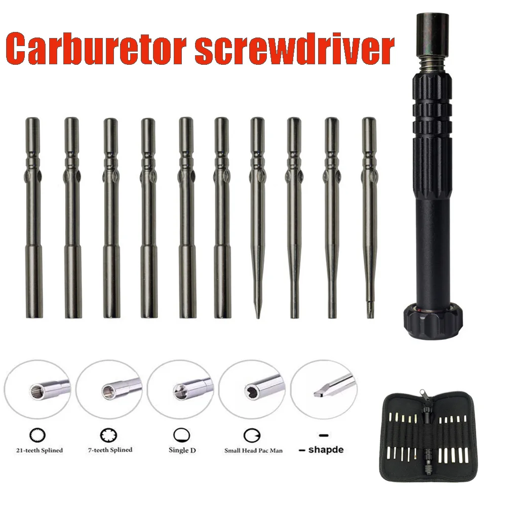 Professional 10pcs Screwdriver Carburetor Adjustment Tool Single D Double D Hexagon Hex Socket Kit Set for most cycle carburetor
Professional 10pcs Screwdriver Carburetor Adjustment Tool Single D Double D Hexagon Hex Socket Kit Set for most cycle carburetor