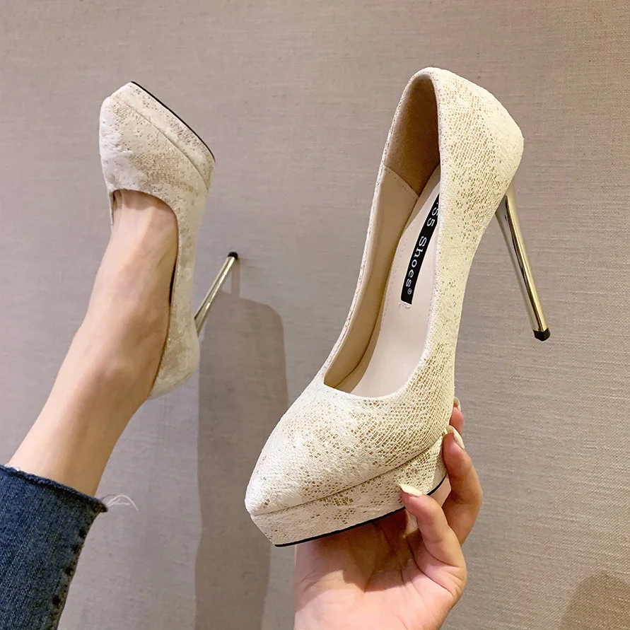 Classic Brand Sequins High Heels Platform Shoe 12.5CM Pumps Gold/Silver/Black Women Dress Wedding Party Shoes 2759-23
Classic Brand Sequins High Heels Platform Shoe 12.5CM Pumps Gold/Silver/Black Women Dress Wedding Party Shoes 2759-23
