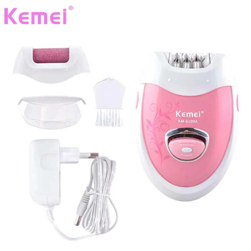 Kemei Rechargeable Electric Shave Lady's Epilator Grinding Feet Device Bikini Trimmer Professional Female Care
Kemei Rechargeable Electric Shave Lady's Epilator Grinding Feet Device Bikini Trimmer Professional Female Care