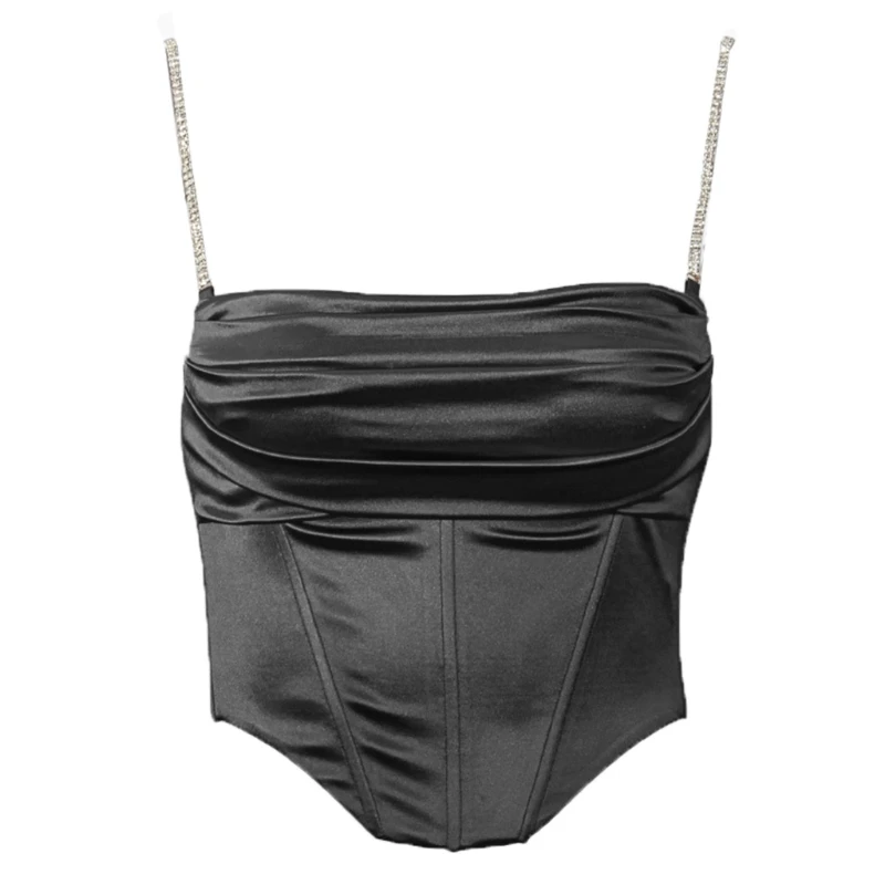 Женский пикантный укороченный Топ Стразы с цепочкой, однотонный Атласный топ на бретелях-спагетти, майка на молнии, жилет на бретелях
Женский пикантный укороченный Топ Стразы с цепочкой, однотонный Атласный топ на бретелях-спагетти, майка на молнии, жилет на бретелях