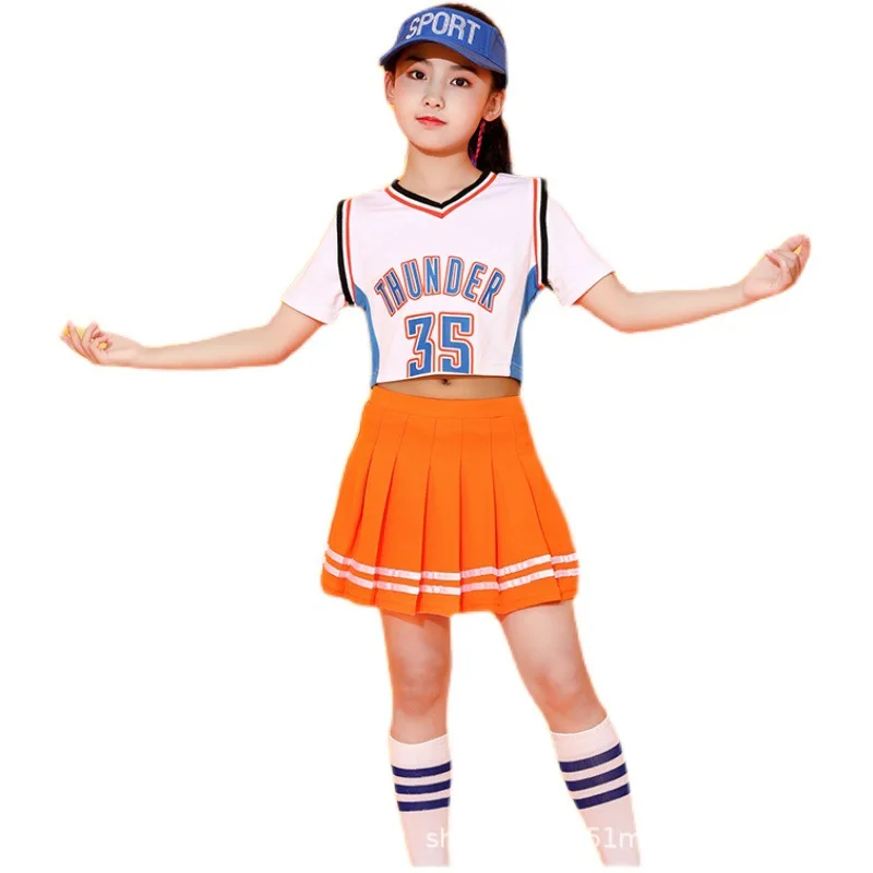 2021 Summer Children Cheerleading Performance Clothes Hip-hop Jazz Dance Costumes for Primary School Students Stage Rave Outfits
2021 Summer Children Cheerleading Performance Clothes Hip-hop Jazz Dance Costumes for Primary School Students Stage Rave Outfits