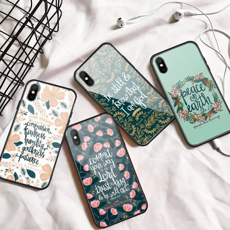 Bible Quotes art text Phone Case Tempered glass For iphone 6 7 8 plus X XS XR 11 12 13 PRO MAX mini
Bible Quotes art text Phone Case Tempered glass For iphone 6 7 8 plus X XS XR 11 12 13 PRO MAX mini