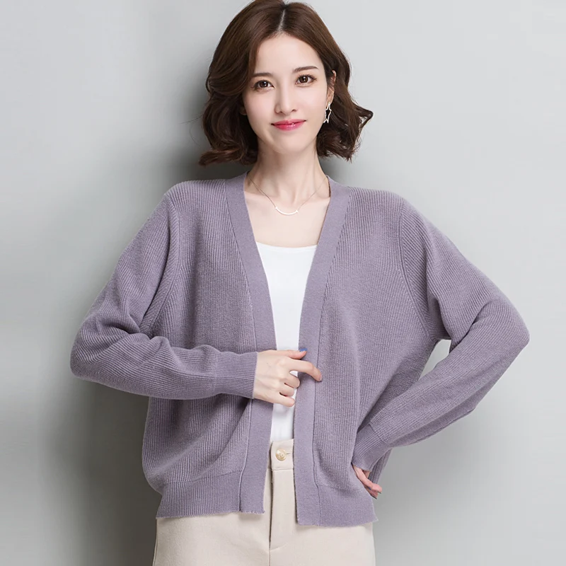 fashion Wool Sweater Coats women 2019 Winter new Solid color Knitted Cardigans Casual Thin section Long sleeve Sweater womens
fashion Wool Sweater Coats women 2019 Winter new Solid color Knitted Cardigans Casual Thin section Long sleeve Sweater womens