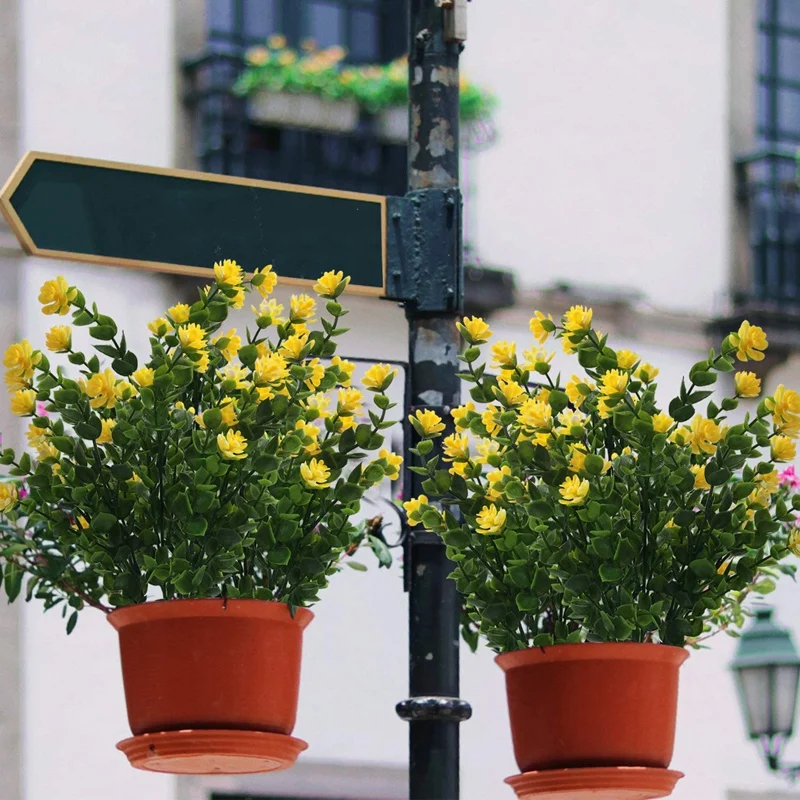 Artificial Flowers 10 Packs UV Resistant Plants Faux Plastic for Patio Window Box Outside Hanging Planter Garden Decor
Artificial Flowers 10 Packs UV Resistant Plants Faux Plastic for Patio Window Box Outside Hanging Planter Garden Decor