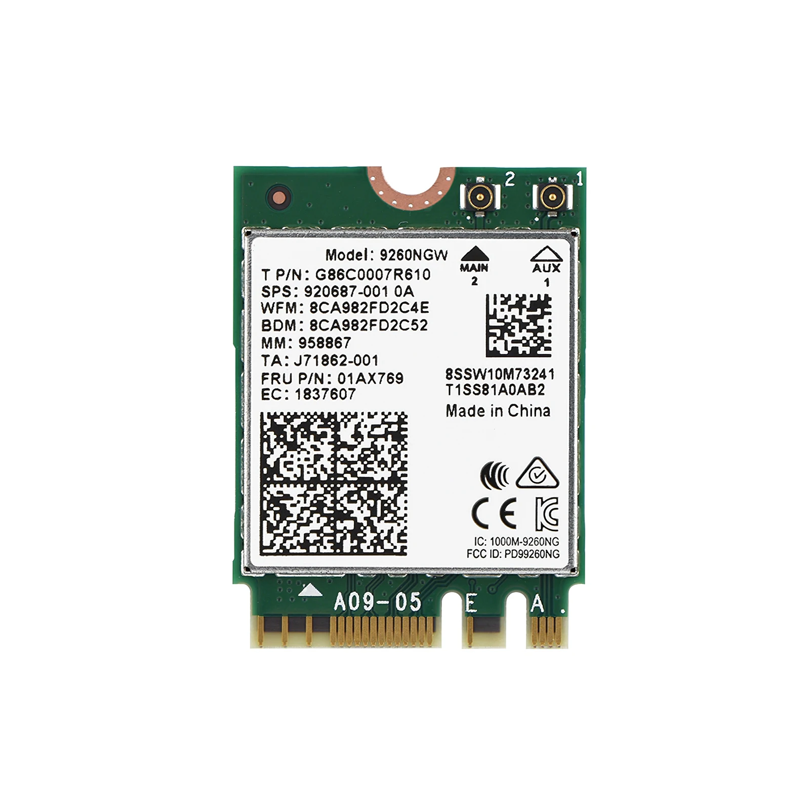 Беспроводная сетевая Wi-Fi карта M.2 2030 Мбит/с 2,4G/5 ГГц для Intel AC 9260NGW 802.11ac Bluetooth 5,0, настольный компьютер для ноутбука Windows 10 
Беспроводная сетевая Wi-Fi карта M.2 2030 Мбит/с 2,4G/5 ГГц для Intel AC 9260NGW 802.11ac Bluetooth 5,0, настольный компьютер для ноутбука Windows 10
