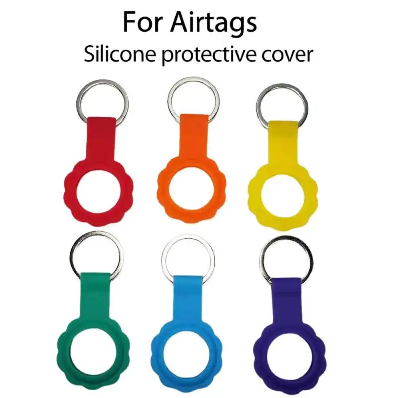 Silicone Protector Cover with Keychain For AirTags Shockproof Anti-scratch Anti-fall Sleeve Protective Case Shell For Airtag
Silicone Protector Cover with Keychain For AirTags Shockproof Anti-scratch Anti-fall Sleeve Protective Case Shell For Airtag