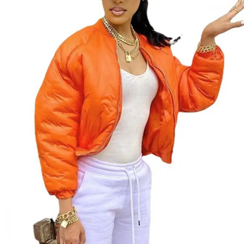 Women's autumn jacket Parkas Solid Zipper Pocket winter jacket women Stand Collar Short Coat Slim Padded Coats manteau femme
Women's autumn jacket Parkas Solid Zipper Pocket winter jacket women Stand Collar Short Coat Slim Padded Coats manteau femme