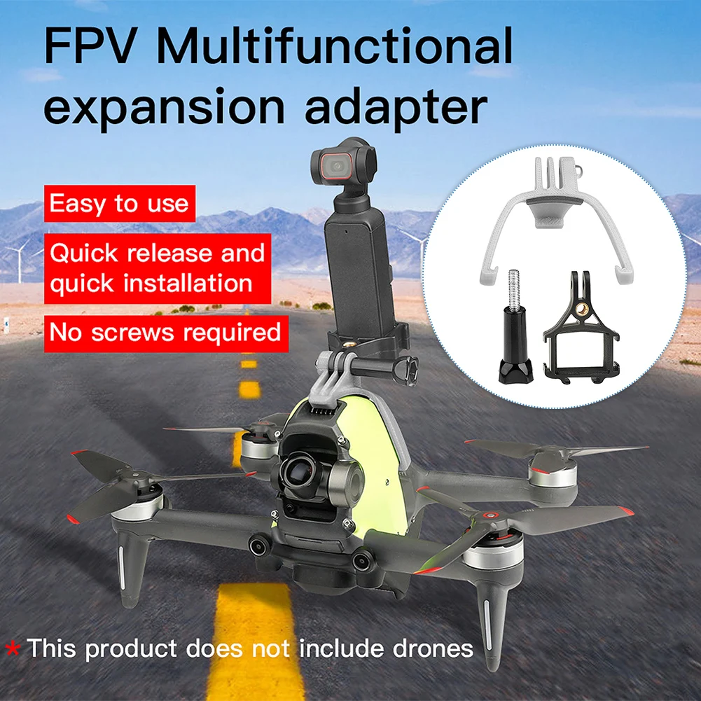 Professional Extension Adapter Support Holder Action Camera Fixing Bracket Clip Drone Accessories Quick Release For DJI FPV