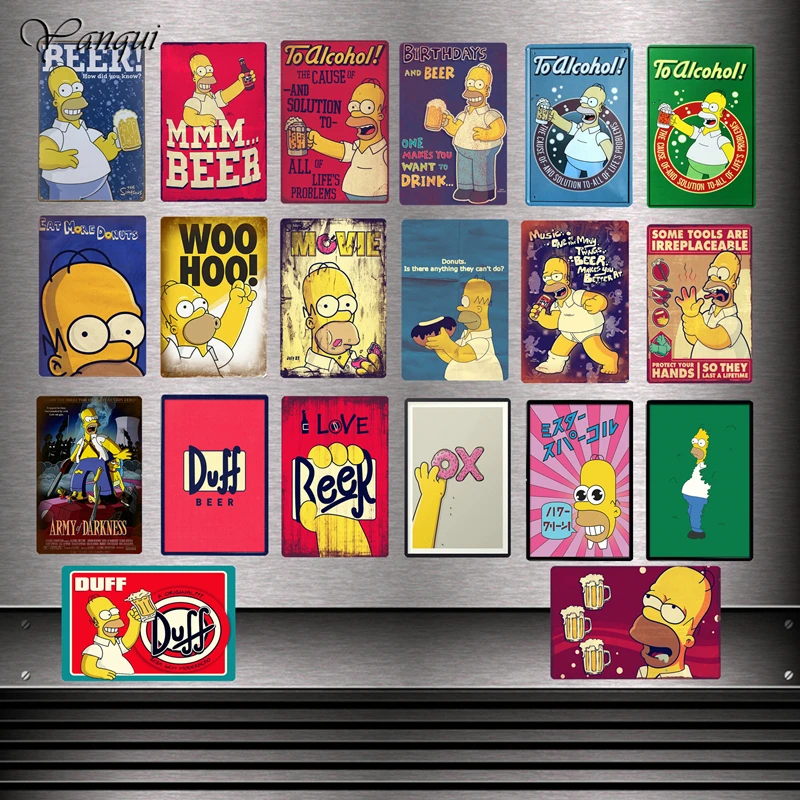 Duff Beer To Alcohol Customized Metal Signs Poster Eat More Donuts Wall Sticker Vintage Home Decorations YQZ080 
Duff Beer To Alcohol Customized Metal Signs Poster Eat More Donuts Wall Sticker Vintage Home Decorations YQZ080