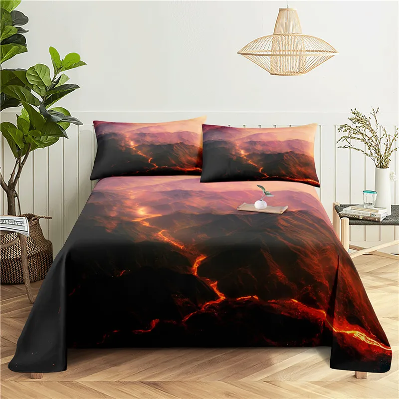 Volcano 0.9/1.2/1.5/1.8/2.0m Digital Printing Polyester Bed Flat Sheet With Pillowcase Print Bedding Set
Volcano 0.9/1.2/1.5/1.8/2.0m Digital Printing Polyester Bed Flat Sheet With Pillowcase Print Bedding Set
