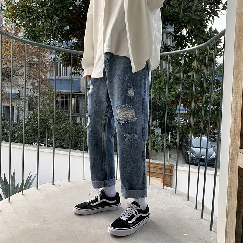 SingleRoad Mens Jeans Men 2021 Oversized Wide Leg Korean Ripped Denim Pant Harajuku Japanese Streetwear Blue Baggy Jeans For Men
SingleRoad Mens Jeans Men 2021 Oversized Wide Leg Korean Ripped Denim Pant Harajuku Japanese Streetwear Blue Baggy Jeans For Men