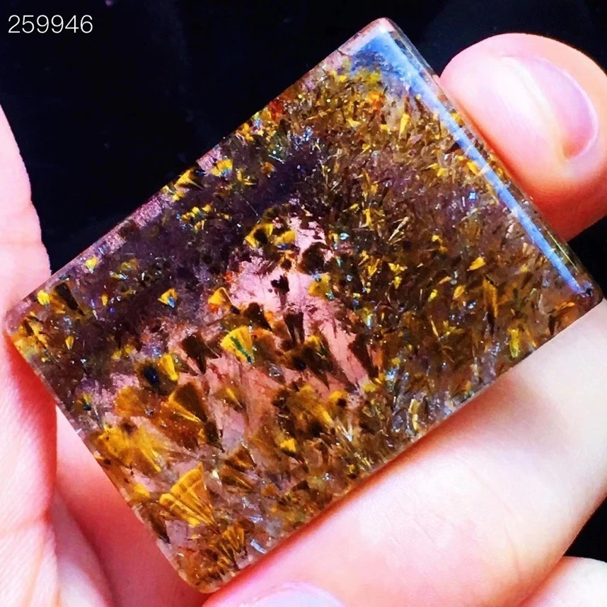 Natural Cacoxenite Gold Rutilated Quartz Rectangle Pendant Women 34.5x24.4x6.5mm Canada Crystal Jewelry AAAAA
Natural Cacoxenite Gold Rutilated Quartz Rectangle Pendant Women 34.5x24.4x6.5mm Canada Crystal Jewelry AAAAA