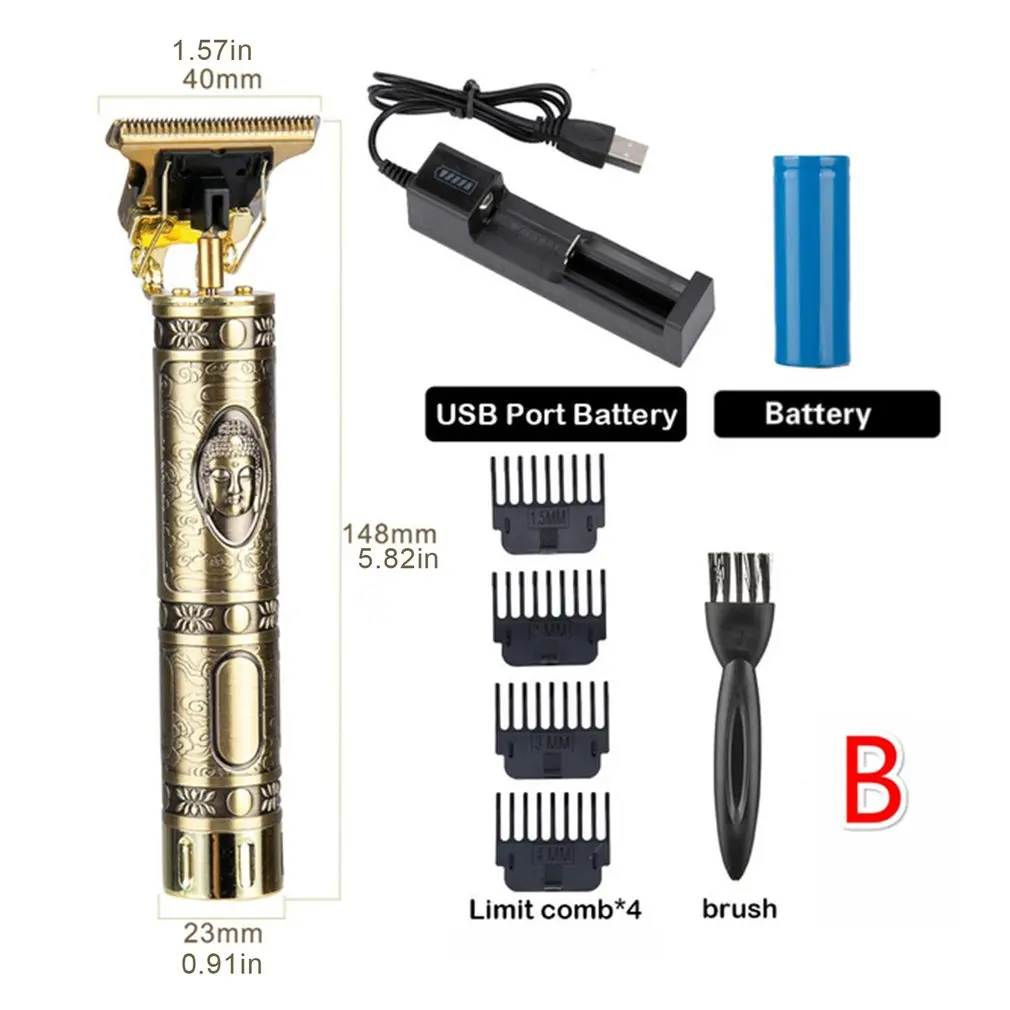 Professional Hair Clipper USB Rechargeable Cutting Machine Hair Electric Hair Barber Hair Trimmer For Men
Professional Hair Clipper USB Rechargeable Cutting Machine Hair Electric Hair Barber Hair Trimmer For Men