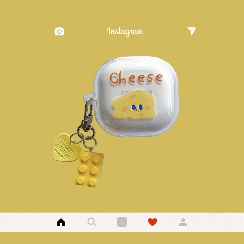 Earphone Case For Samsung Galaxy Buds Live/Buds Pro Cartoon Cheese Keychain Soft Silicone Clear Case For Galaxy Buds Live Cover
Earphone Case For Samsung Galaxy Buds Live/Buds Pro Cartoon Cheese Keychain Soft Silicone Clear Case For Galaxy Buds Live Cover