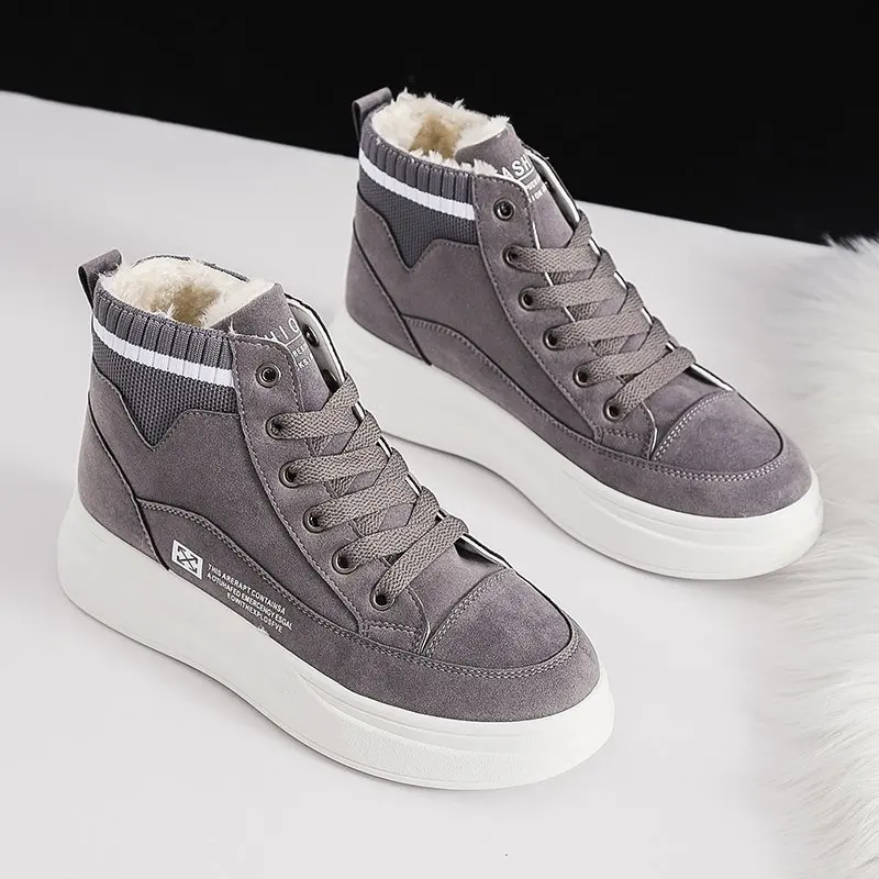 High Top Plus Velvet Women Sneakers Cold Protection Keep Warm Women Shoes Outdoor Women Casual Increase Shoes Zapatos De Mujer
High Top Plus Velvet Women Sneakers Cold Protection Keep Warm Women Shoes Outdoor Women Casual Increase Shoes Zapatos De Mujer