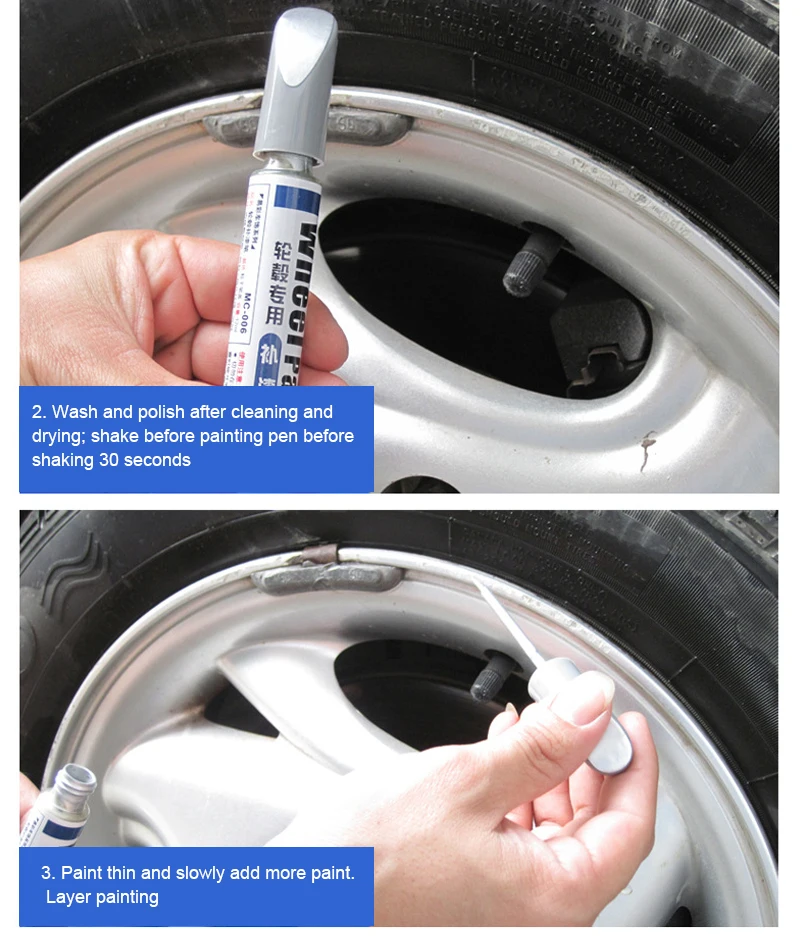 Car Auto Scratch Filler Repair Cover Pen Waterproof Tire Wheel Paint Repair Marker Pen Non-Toxic Car Paint Refresh
Car Auto Scratch Filler Repair Cover Pen Waterproof Tire Wheel Paint Repair Marker Pen Non-Toxic Car Paint Refresh