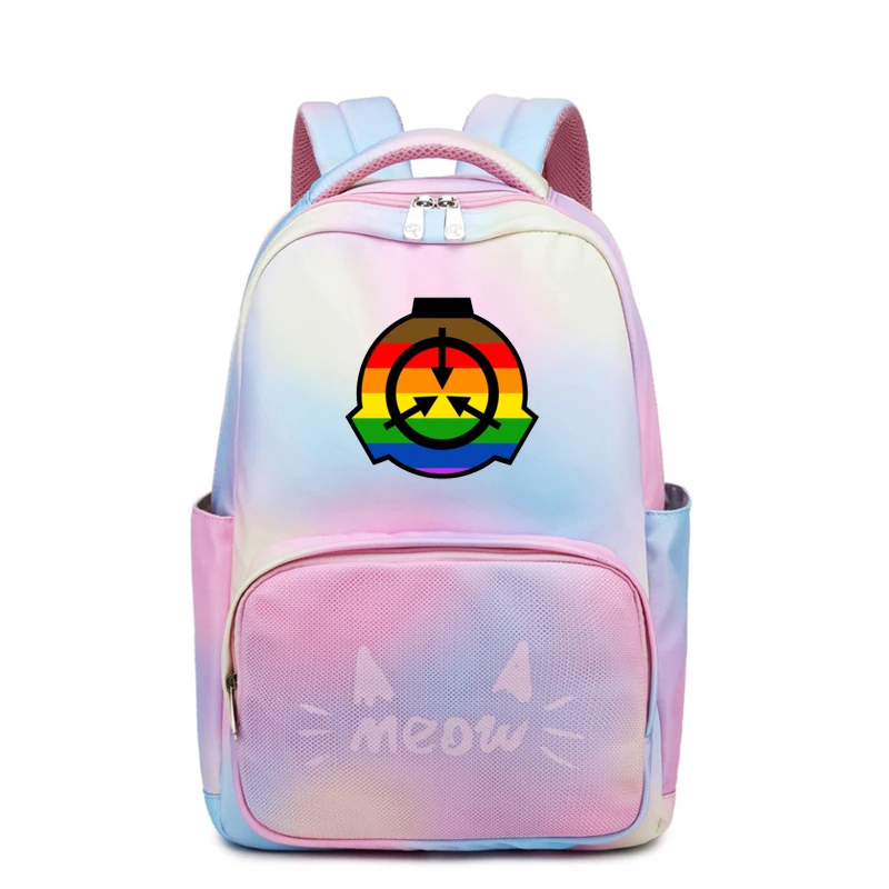 SCP Foundation Pink Women Backpack Nylon School Bags Waterproof Bookbag Girls Laptop Bagpack SCP Cartoon Travel Bags
SCP Foundation Pink Women Backpack Nylon School Bags Waterproof Bookbag Girls Laptop Bagpack SCP Cartoon Travel Bags