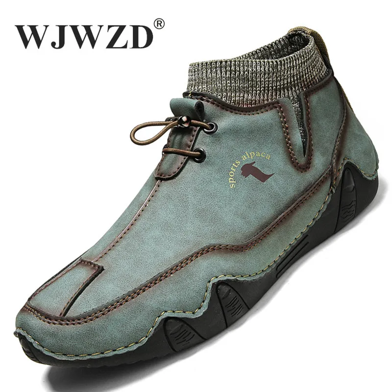 Vintage Ankle Boots Men Winter Plush Western Men's Boots Warm Fur Snow Boots Casual Shoes Male Leather Sneakers Plus Size 38-46
Vintage Ankle Boots Men Winter Plush Western Men's Boots Warm Fur Snow Boots Casual Shoes Male Leather Sneakers Plus Size 38-46