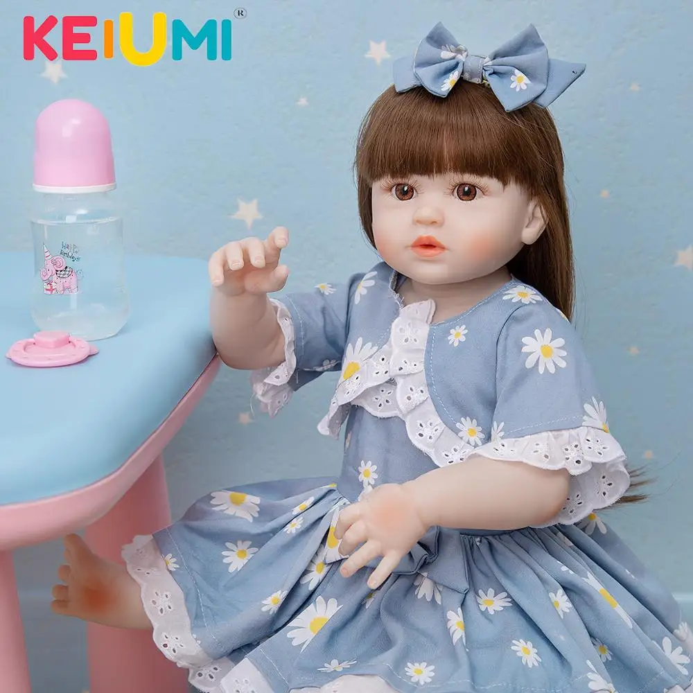KEIUMI DIY Long Hair Collection Reborn Baby Doll Toys Full Silicone Vinyl Baby Girl Doll Gifts For Kids Birthday XMAS Surprises
KEIUMI DIY Long Hair Collection Reborn Baby Doll Toys Full Silicone Vinyl Baby Girl Doll Gifts For Kids Birthday XMAS Surprises
