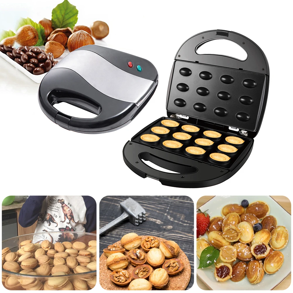 Mini Electric Walnut Cake Maker Automatic Nut Waffle Bread Machine Sandwich Iron Toaster Baking Breakfast Pan Oven EU plug
Mini Electric Walnut Cake Maker Automatic Nut Waffle Bread Machine Sandwich Iron Toaster Baking Breakfast Pan Oven EU plug